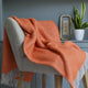 Boa Pumpkin Orange Throw