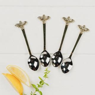 Gold Bee Spoons Set of Four