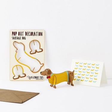 Pop Out Sausage Dog Card