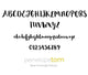 Example of Penelopetom font