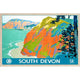 South Devon Wooden Postcard