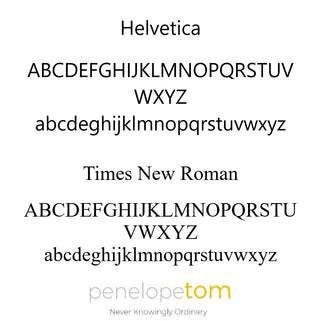 Choice of Penelopetom fonts