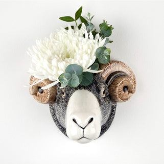 Swaledale Ram Wall Vase