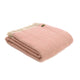 Dusky Pink & Pearl Herringbone Throw