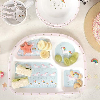 Toddler's Unicorn Divider Plate