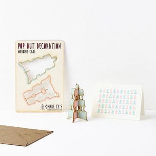 Pop-Out Wedding Cake Card