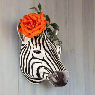 Zebra Wall Vase