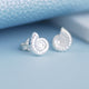 Sterling Silver Ammonite Stud Earrings
