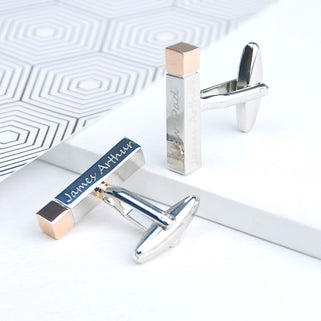 Personalised New Daddy Bar Cufflinks