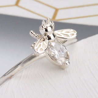 Sterling Silver Bee Ring