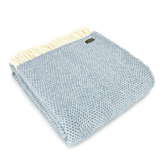 Beehive Petrol Blue Wool Throw