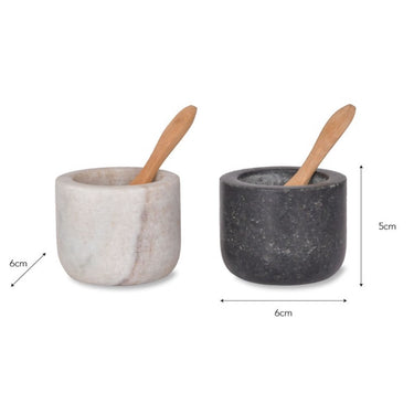 Marble Salt and Pepper Pots