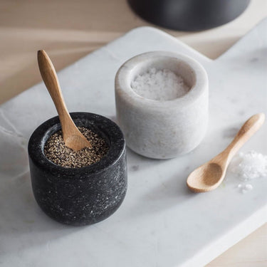 Marble Salt and Pepper Pots