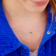 Girl's Sterling Silver Mini Birthstone Charm Necklace