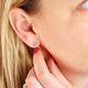 Tiny Sterling Silver Birthstone Stud Earrings