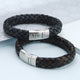Personalised Men's Chunky Leather Plait