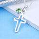 Personalised Silver Cross Confirmation Necklace