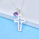 Personalised Silver Cross Confirmation Necklace