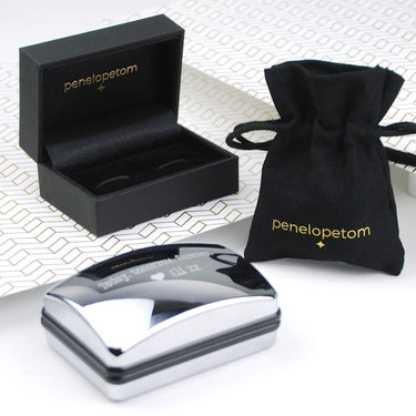 Personalised Wedding Day Bar Cufflinks