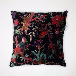 Bird of Paradise Grey Cushion