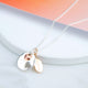 Personalised Double Heart Necklace