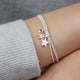 Personalised Birthstone Double Star Bracelet