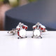 Red Drum Kit Cufflinks shown in close up shot