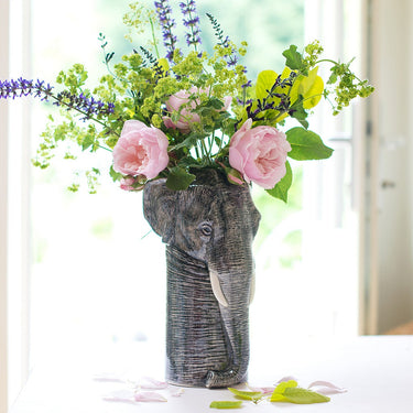 Ceramic Elephant Flower Vase