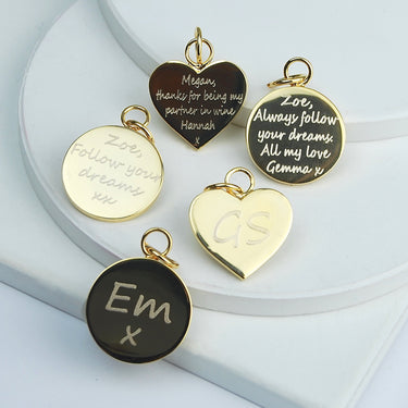 Personalised Bag Disc Charm