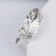 Slim Sterling Silver Feather Ring