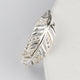 Slim Sterling Silver Feather Ring