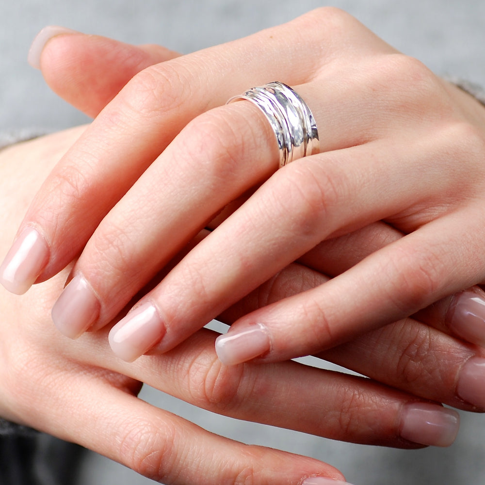 Flo Rings Flo Sterling Silver Spinning Ring | Penelopetom