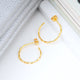 Gold Bevelled Twist Hoop Earrings