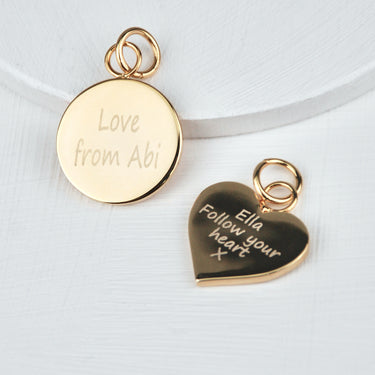 Personalised Bag Disc Charm