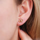 Sterling Silver Gold Vermeil Zodiac Stud Earrings