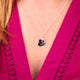 Personalised Heart and Birthstone Necklace with 
