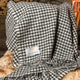Houndstooth Charcoal Throw