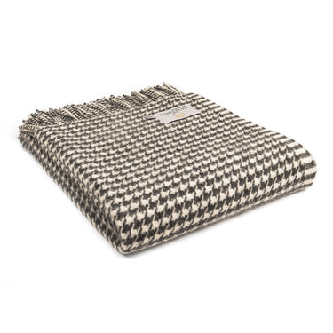 Houndstooth Charcoal Throw