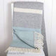 Illusion Panel Grey and Duck Egg Throw