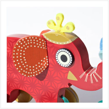 Indy Wooden Pull-Along Elephant