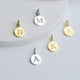 Sterling Silver Initial Letter Disc Charms
