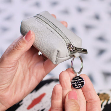 Personalised Coin Purse Keyring
