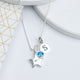 Girl's Personalised Sterling Silver Star Necklace