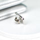 back of Angel Wing Hidden Message Memorial Pin showing pin clasp