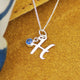 Sterling Silver Script Initial 