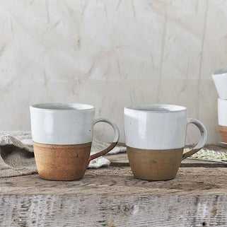 Mali White and Terracotta Mug Large