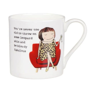 Rosie Made A Thing Throw on Some Leopard Skin Mug