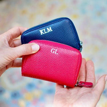 Cobalt Blue and Fuchsia Card Purse