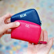 Cobalt Blue and Fuchsia Card Purse