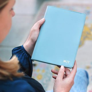 Monogram Leather A5 Notebook in Presentation Box